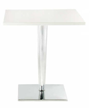 Top Top bistro table squared - Kartell rental in Milan Italy